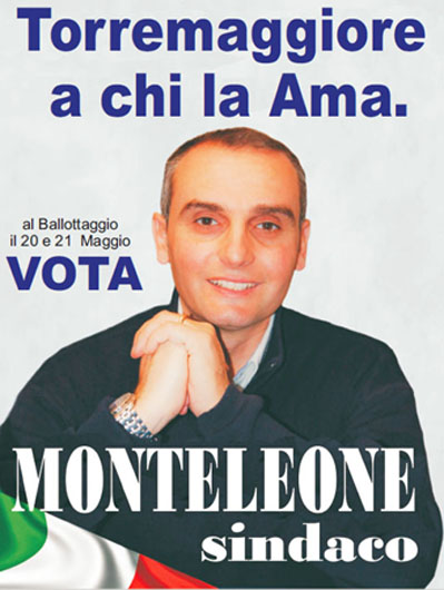 Pubblico comizio di Lino Monteleone il 25 maggio 2013 a Torremaggiore