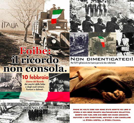 10 febbraio 2013 – Giornata del ricordo dei martiri delle Foibe