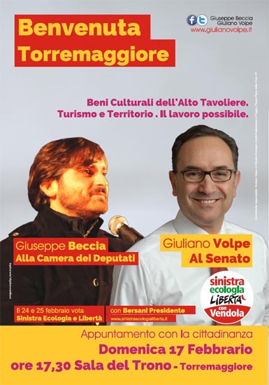 Giuliano Volpe il 17 febbraio 2013 a Torremaggiore