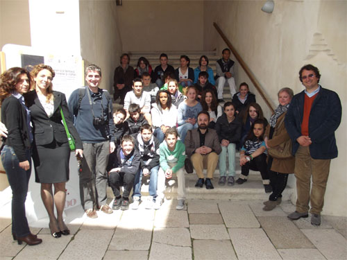 Scolaresca francese del collège Saint-Pierre di Bourg-en-Bresse in visita al Castello Ducale di Torremaggiore