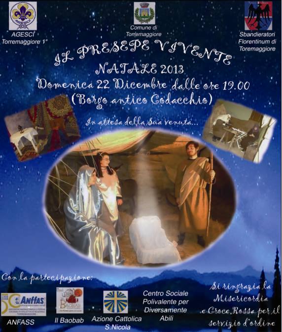 Presepe Vivente nel Codacchio di Torremaggiore il 22 dicembre 2013