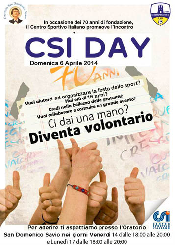 CSI Day a Torremaggiore il 6 aprile 2014