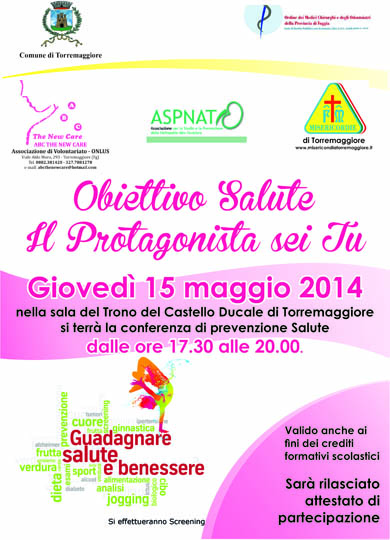 Conferenza di Prevenzione Salute il 15 maggio 2014 a Torremaggiore