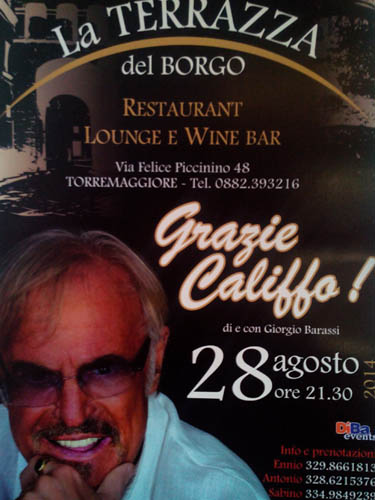 “La Terrazza del Borgo e l’omaggio al Califfo” appuntamento il 28 agosto 2014 a Torremaggiore