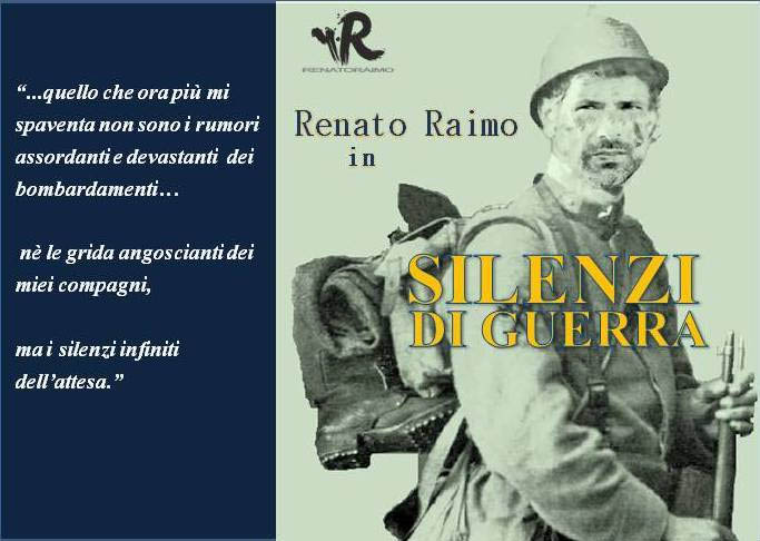 Silenzi di guerra il 19 marzo al Teatro Rossi di Torremaggiore con Renato Raimo