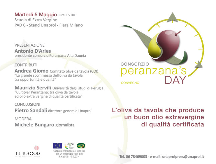 Convegno Peranzana Day il 5 maggio 2015 a Milano