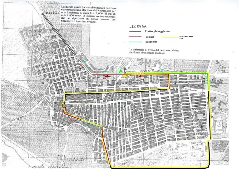 Itinerario della Nona Marcia della Solidarietà l’8 novembre 2015 a Torremaggiore