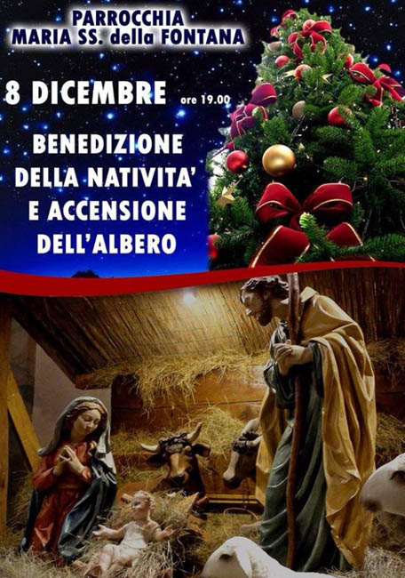 Accensione dell’Albero di Natale l’8 dicembre 2015 al Santuario di Maria SS. della Fontana a Torremaggiore