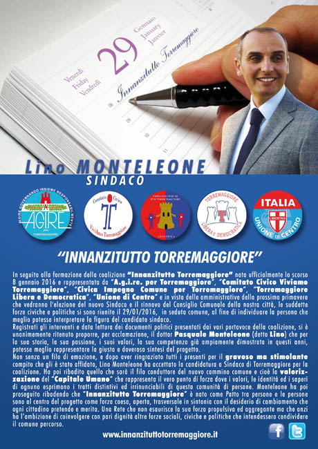 Videointervista di 99TVSanSevero al candidato per le Amministrative 2016, Lino Monteleone