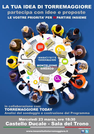 La tua idea di Torremaggiore, il 23 marzo 2016 al Castello Ducale De Sangro