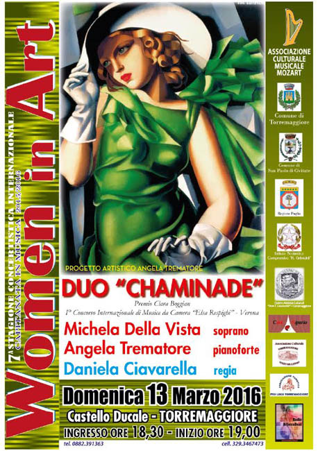 Women in Art il 13 marzo 2016 al Castello Ducale De Sangro di Torremaggiore