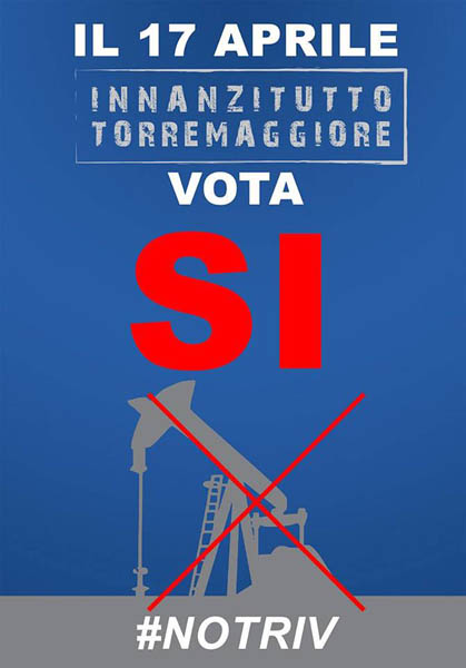 La posizione della coalizione Innanzitutto Torremaggiore in vista del Referendum del 17 aprile 2016