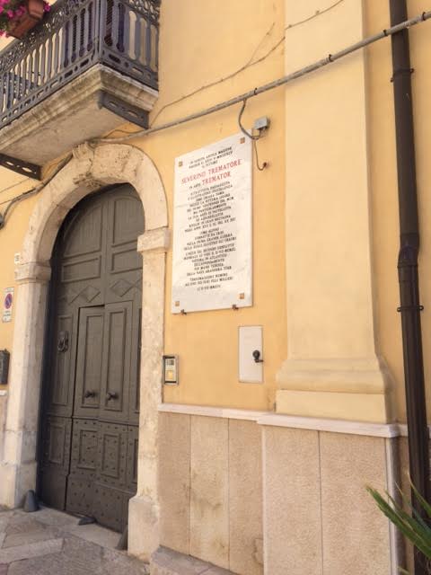 Torremaggiore – Una lapide per Tremator