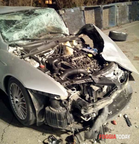 Foggia Today: incidente stradale sulla SP 30 Torremaggiore S.Severo nella notte tra un’Alfa 159 ed un camion