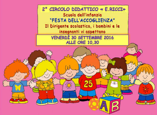 Festa dell’Accoglienza alla Scuola dell’Infanzia Emilio Ricci di Torremaggiore il 30 settembre 2016