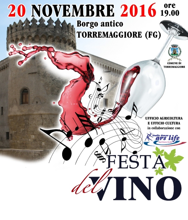 Festa del Vino il 20 novembre 2016 presso il Borgo Antico di Torremaggiore