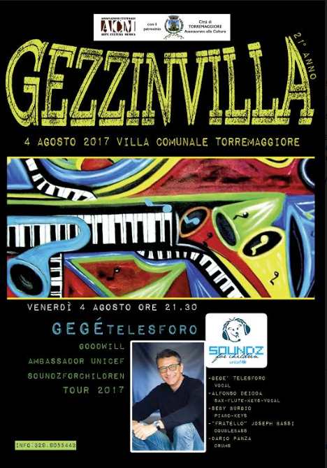 Gezzinvilla 2017, il 4 agosto a Torremaggiore