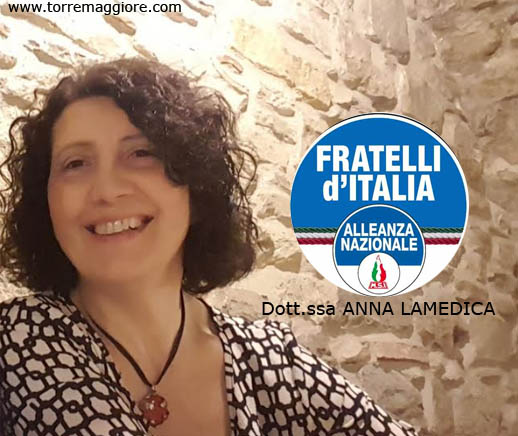Ufficiale: Anna Lamedica aderisce a Fratelli d’Italia Alleanza Nazionale