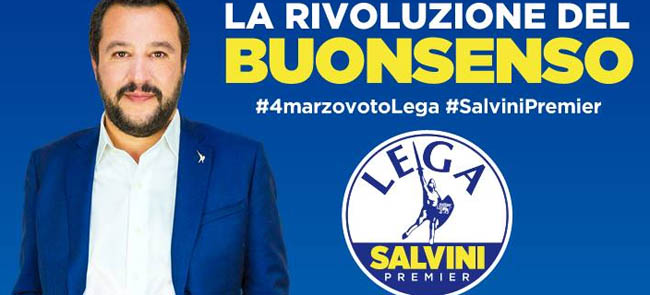 Splendido, Tadeo, Lella e Melchiorre a sostegno della Lega con Salvini Premier il 17 febbraio 2018 a Torremaggiore
