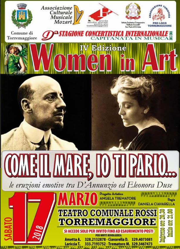 Il 17 marzo 2018  al Rossi di Torremaggiore Come il mare, io ti parlo a cura dell’Associazione Mozart