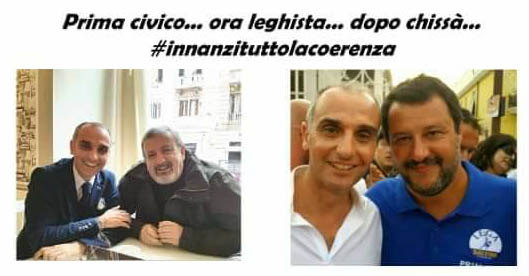 Le opposizioni accusano il sindaco Monteleone di trasformismo, tempestiva replica del primo cittadino. Scontro sui social anche a ferragosto tra minoranza e maggioranza