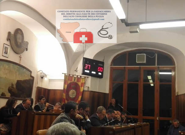 Il DG ASL minimizza in consiglio a San Severo il ruolo del PPIT di Torremaggiore, affondo del Comitato Salute sui contenuti.
