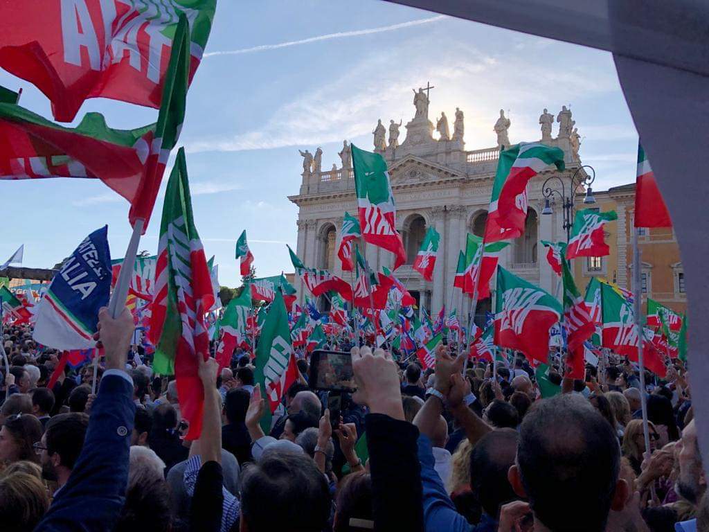 Anche la delegazione di Forza Italia e Lega di Torremaggiore a Roma il 19 ottobre 2019 per la giornata dell’ Orgoglio Italiano