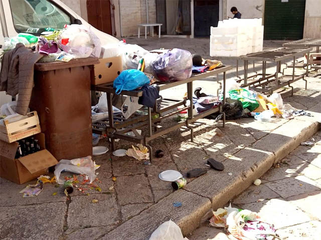 Degrado a Piazza Mazzini: nota della Lega Puglia sezione di Torremaggiore