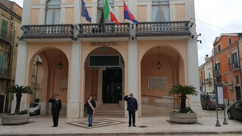 Anche a Torremaggiore si è svolta la commemorazione per le vittime del Coronavirus il 31 marzo alle ore 12