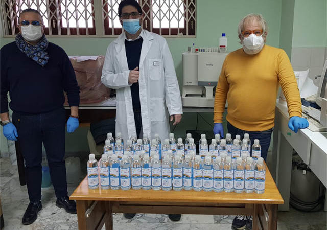 Torremaggiore: la soluzione disinfettante realizzata da Rotary Club e da Missione Africa è stata donata al COC