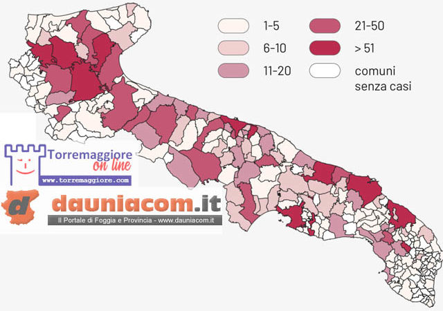 Nuovi casi di Covid-19 in Capitanata il 6 aprile 2020: su 41, 26 sono di Torremaggiore, massima allerta