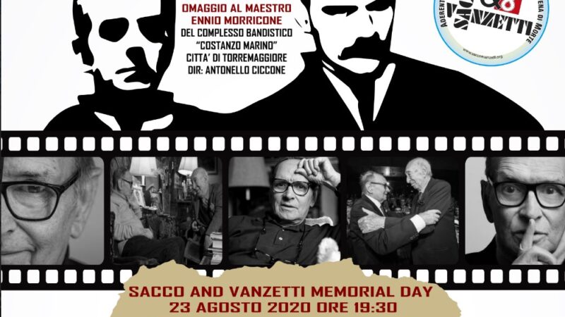 Programma Memorial Day Sacco and Vanzetti 23 agosto 2020 a Torremaggiore
