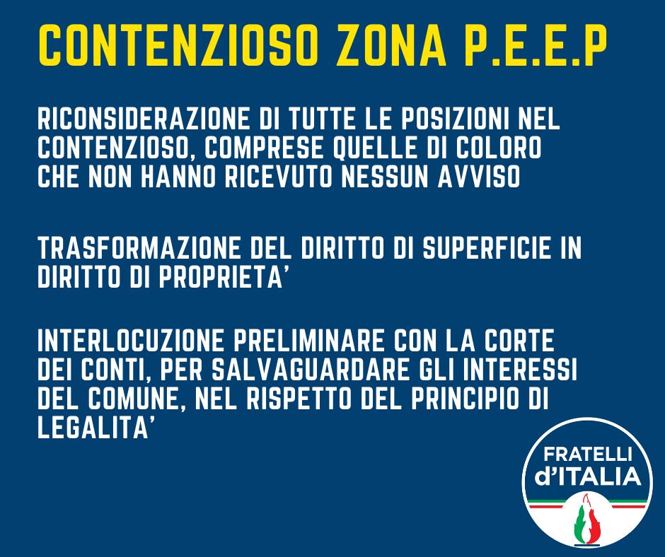 Zona PEEP basta promesse elettorali! Le proposte di Fratelli d’Italia di Torremaggiore