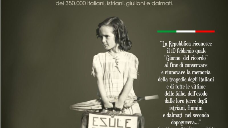 Giornata del Ricordo 2021, il messaggio dell’Amministrazione Comunale di Torremaggiore