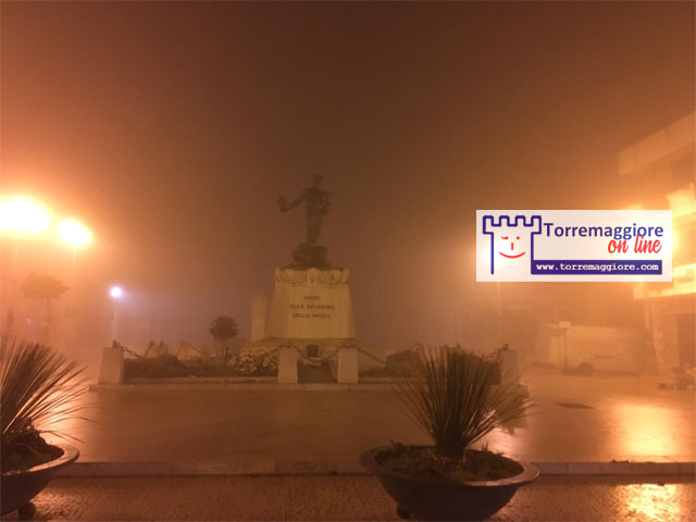 Galleria fotografica Torremaggiore con nebbia 5 febbraio 2021