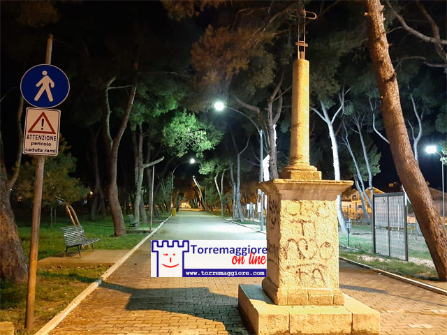 15 marzo 2021 Puglia in zona rossa :  Torremaggiore notturna deserta e misteriosa aspettando il graduale ritorno alla normalità