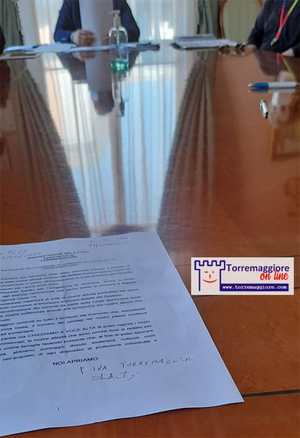 Dopo la manifestazione del 9 aprile 2021 delle partite iva dell’Alto Tavoliere pugliese e l’incontro con il sindaco di Torremaggiore ecco le istanze richieste alle autorità – ESCLUSIVO –