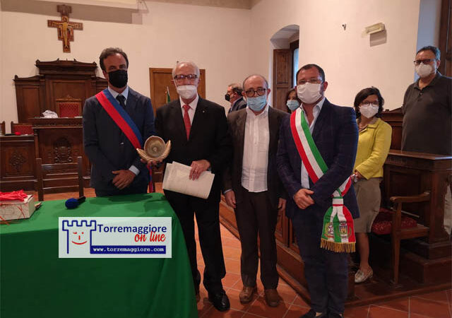 Concessa la Cittadinanza Onoraria di Torremaggiore al dott Roberto Pasquandrea per meriti culturali al consiglio comunale del 15 giugno 2021