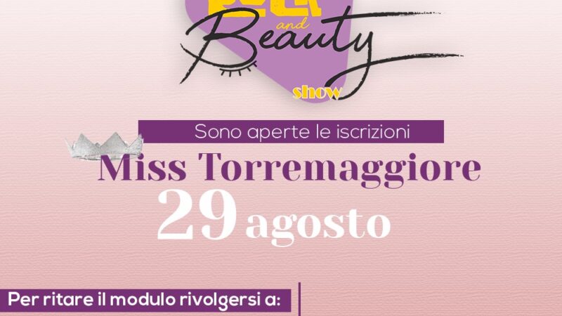 Rock & Beauty Show il 29 agosto 2021 a Torremaggiore a partire dalle ore 21. Ci sarà anche la premiazione di Miss Torremaggiore