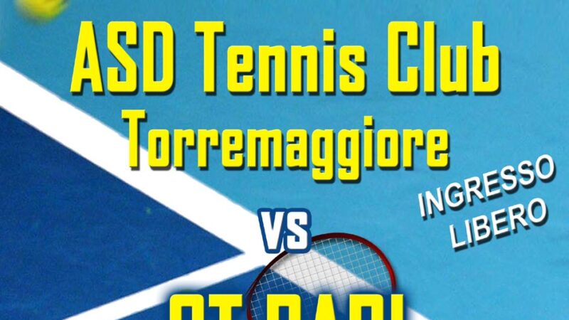 L’ASD Tennis Club Torremaggiore sfida la CT BARI per la qualificazione in serie D1 al Circolo Tennis di Via De Gasperi il 26 settembre 2021 alle ore 9