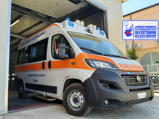 Stabilizzazione salvavita ad una bimba di quindici mesi effettuata con successo dal team medico ed infermieristico del Punto di Primo Intervento di Torremaggiore al PTA Prof N. Bellantuono (ex San Giacomo)