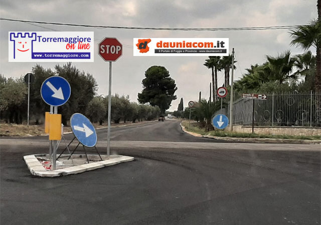 Messa in sicurezza dell’intersezione tra la SP 32 e la SP 142 (Contrada Tatozzo): ecco le immagini del rifacimento effettuato dalla Provincia di Foggia