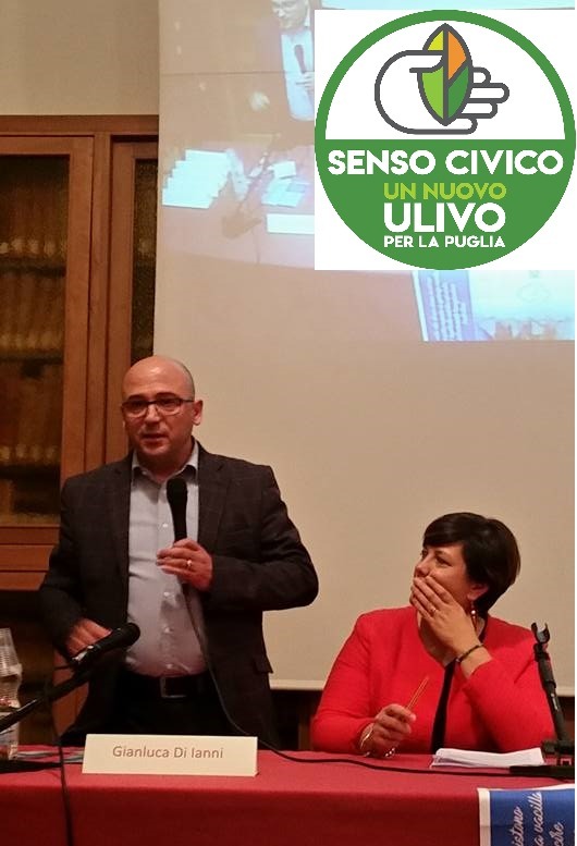 E’ GIANLUCA DI IANNI IL COORDINATORE CITTADINO DI SENSO CIVICO UN NUOVO ULIVO PER LA PUGLIA