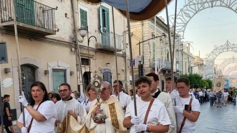 Terminata la processione in presenza del Corpus Domini 2022 a Torremaggiore
