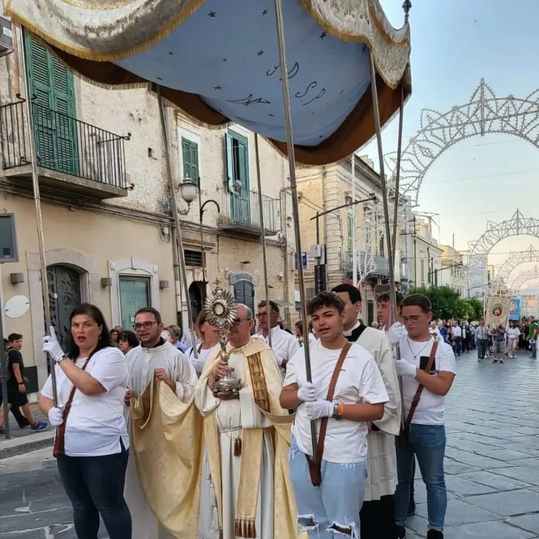 Terminata la processione in presenza del Corpus Domini 2022 a Torremaggiore