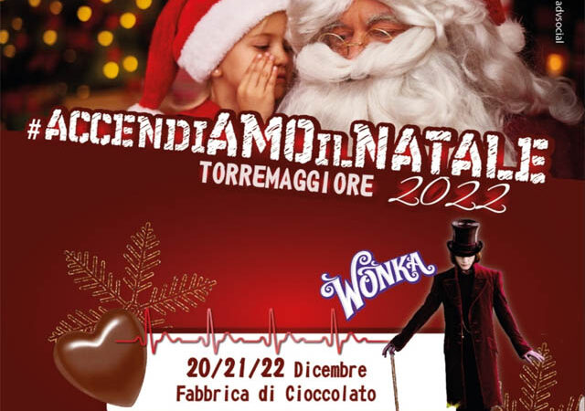 Dal 20 al 22 dicembre 2022 il Castello Ducale De Sangro di Torremaggiore si trasformerà in una meravigliosa fabbrica del cioccolato