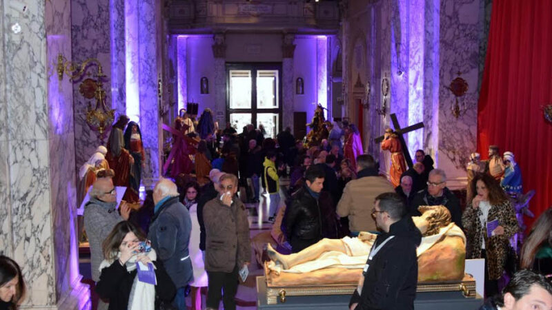 FACIES PASSIONIS: TERMINATO L’EVENTO CON I VOLTI DELLA PASSIONE A TARANTO DALL’8 AL 12 FEBBRAIO 2023, TRA I QUATTORDICI SIMULACRI ESPOSTI ERA PRESENTE ANCHE IL NOSTRO GESÙ CHE PORTA LA CROCE DI TORREMAGGIORE