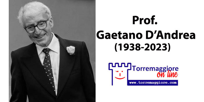 Torremaggiore ricorda il Prof Gaetano D’Andrea dopo due anni dalla scomparsa: amato docente di storia e filosofia del Liceo Fiani e promotore del gemellaggio con Buffalo (USA)