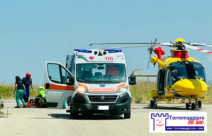 OTTANTENNE TRASPORTATO IN ELIAMBULANZA DA SAN PAOLO DI CIVITATE ALL’IRCCS CASA SOLLIEVO A SAN GIOVANNI ROTONDO : PLAUSO A TUTTI I SANITARI PER l’EFFICACE SALVATAGGIO