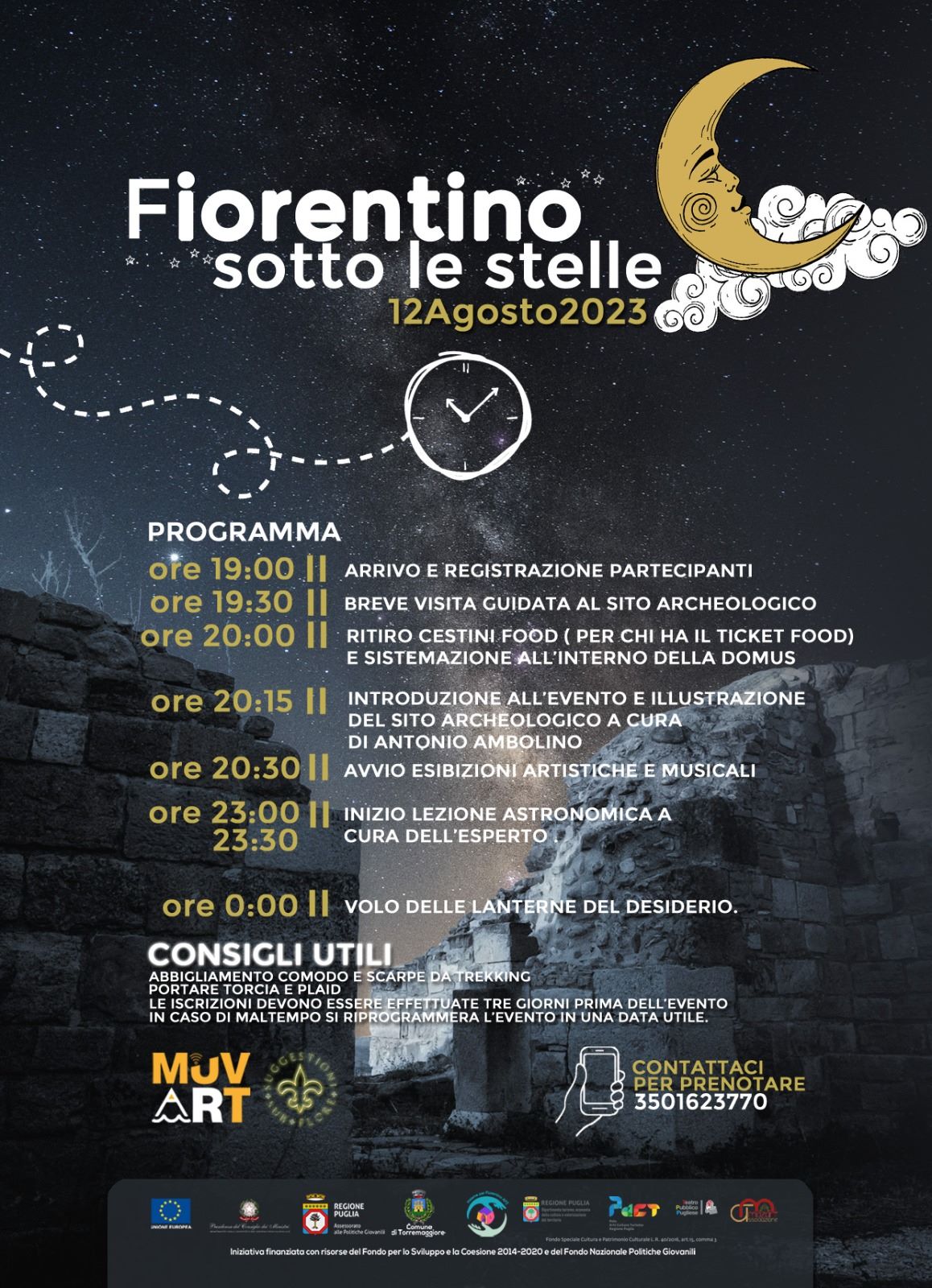 Fiorentino sotto le stelle: appuntamento il 12 agosto 2023